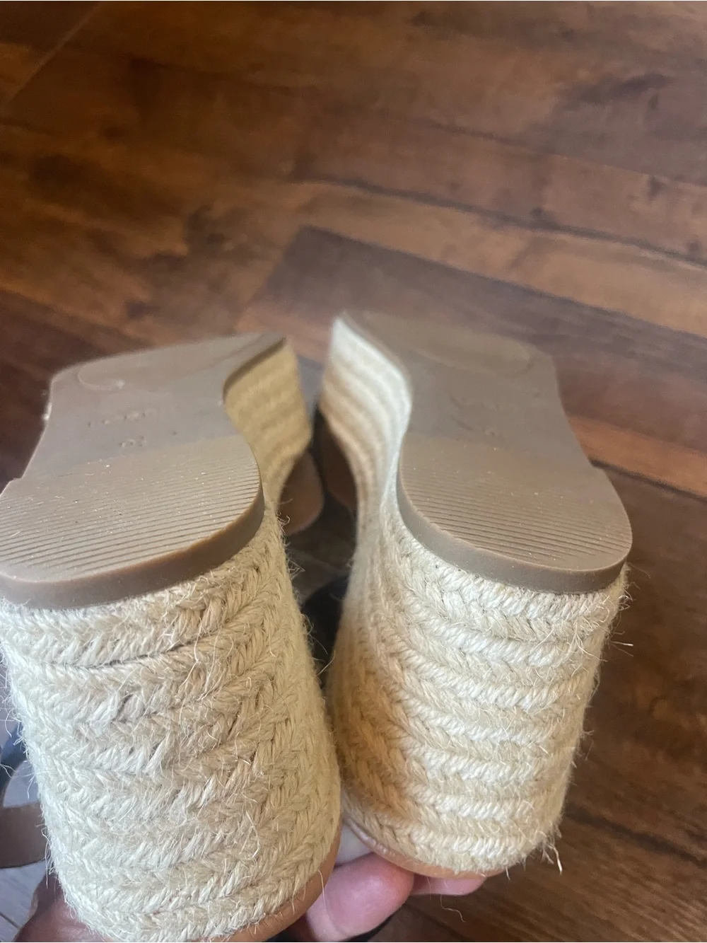 J. Crew Navy Suede Espadrille Wedge Sandals